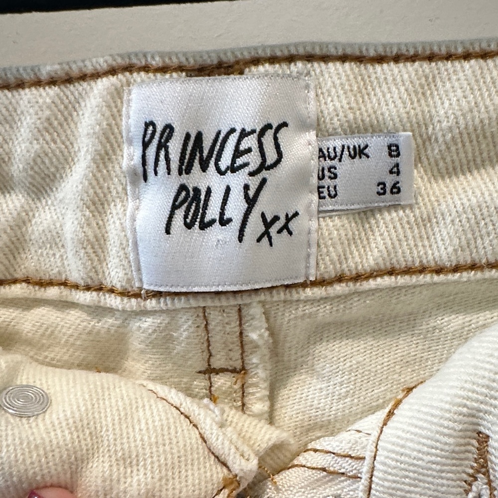 Princess Polly Cream Women Jeans - Picture 3 of 3